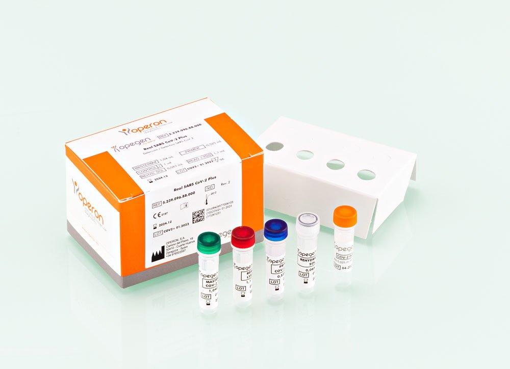 Test de PCR real time para la detección de parte del gen orf1ab, el gen N y el gen E, pertenecientes al SARS-CoV-2